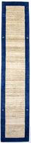 Tapis de couloir Tapis Gabbeh - Loribaft Persan - 440 x 90 cm - naturel
