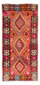 Tapis de couloir Tapis Kelim - Vieux - 350 x 150 cm - multicolore