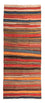 Tapis de couloir Tapis Kelim - Vieux - 330 x 135 cm - multicolore