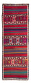 Tapis de couloir Tapis Kelim - Vieux - 370 x 140 cm - multicolore