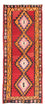Tapis de couloir Tapis Kelim - Vieux - 390 x 150 cm - rouge