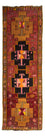 Tapis de couloir Tapis Kelim - Vieux - 375 x 130 cm - multicolore