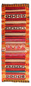 Tapis de couloir Tapis Kelim - Vieux - 370 x 130 cm - multicolore