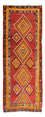Tapis de couloir Tapis Kelim - Vieux - 310 x 127 cm - multicolore
