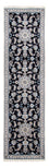 Tapis de couloir Tapis persan - Nain - 287 x 79 cm - bleu foncé