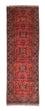 Tapis de couloir Tapis afghan - Kunduz - 288 x 78 cm - rouge
