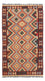 Tapis de couloir Tapis Kelim - Splash - 198 x 104 cm - multicolore