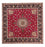 Tapis persan - Tabriz - Royal carré - 246 x 245 cm - rouge foncé