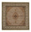 Tapis oriental - Tabriz carré - 203 x 201 cm - beige foncé