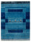 Tapis Gabbeh - Loribaft Indus - 201 x 152 cm - bleu de mer