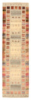 Tapis de couloir Tapis Gabbeh - Loribaft Indus - 306 x 84 cm - beige foncé
