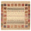Tapis Gabbeh - Loribaft Indus carré - 206 x 204 cm - beige foncé