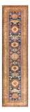 Tapis de couloir Tapis Ziegler - Kazak - 304 x 80 cm - bleu foncé