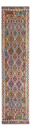 Tapis de couloir Tapis Kelim - Splash - 301 x 79 cm - multicolore