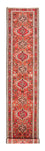 Tapis de couloir Tapis persan - Nomadic - 388 x 80 cm - rouge