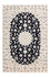 Tapis persan - Nain - Premium - 176 x 119 cm - bleu foncé