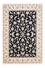 Tapis persan - Nain - Premium - 182 x 121 cm - bleu foncé