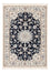 Tapis persan - Nain - Premium - 123 x 83 cm - bleu foncé