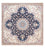 Tapis persan - Nain - Premium carré - 212 x 212 cm - bleu foncé