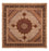 Tapis persan - Tabriz - Royal carré - 256 x 250 cm - rouge bordeaux