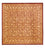 Tapis en soie - Ghom soie - Premium carré - 200 x 200 cm - or