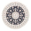 Tapis persan - Nain - Premium ronde - 105 x 104 cm - bleu foncé