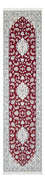 Tapis de couloir Tapis persan - Nain - Premium - 290 x 80 cm - rouge