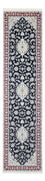 Tapis de couloir Tapis persan - Nain - Premium - 292 x 80 cm - bleu foncé