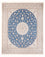 Tapis persan - Nain - Premium - 296 x 248 cm - bleu clair