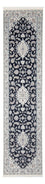 Tapis de couloir Tapis persan - Nain - Premium - 299 x 84 cm - bleu foncé