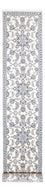 Tapis de couloir Tapis persan - Nain - 393 x 80 cm - argent