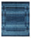 Tapis Gabbeh - Loribaft Persan - 225 x 186 cm - bleu de mer