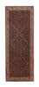 Tapis de couloir Tapis persan - Bidjar - 216 x 85 cm - rouge foncé