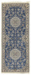 Tapis de couloir Tapis persan - Nain - Royal - 198 x 83 cm - bleu
