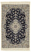 Tapis persan - Nain - Premium - 123 x 80 cm - bleu foncé