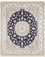 Tapis persan - Nain - Royal - 304 x 250 cm - bleu foncé