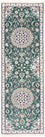 Tapis de couloir Tapis persan - Nain - Royal - 200 x 60 cm - vert