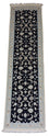 Tapis de couloir Tapis persan - Nain - 300 x 84 cm - bleu foncé
