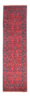 Tapis de couloir Tapis afghan - Kunduz - 297 x 79 cm - rouge