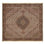 Tapis persan - Tabriz - Royal carré - 204 x 198 cm - marron