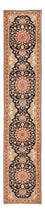 Tapis de couloir Tapis persan - Tabriz - Royal - 380 x 75 cm - bleu foncé