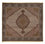 Tapis persan - Tabriz - Royal carré - 203 x 200 cm - marron