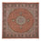 Tapis persan - Tabriz - Royal carré - 245 x 245 cm - rouille