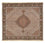 Tapis persan - Tabriz - Royal carré - 198 x 194 cm - marron clair