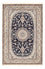 Tapis persan - Nain - Premium - 198 x 131 cm - bleu foncé