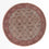 Tapis persan - Bidjar ronde - 250 x 250 cm - rouge clair