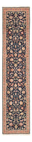 Tapis de couloir Tapis persan - Tabriz - Premium - 293 x 65 cm - bleu foncé