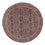 Tapis persan - Bidjar ronde - 300 x 300 cm - rouge foncé