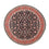 Tapis persan - Bidjar ronde - 200 x 200 cm - rouge foncé