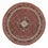Tapis persan - Bidjar ronde - 150 x 150 cm - rouge foncé